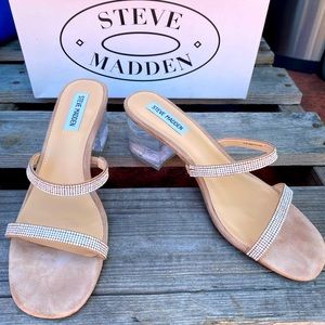 Issy-R rhinestone mules